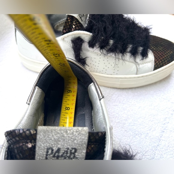 P448 Thea Platform Leather Sneakers - Turan - Sz EU 39 / US 8.5 - Picture 12 of 14